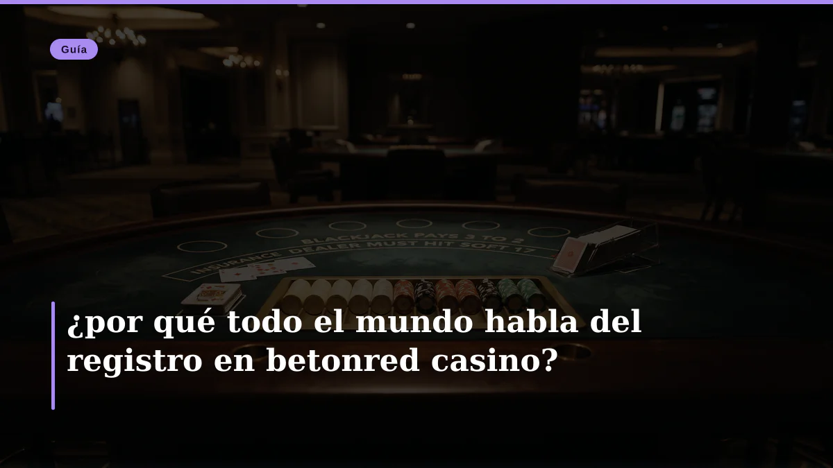 ¿por qué todo el mundo habla del registro en betonred casino?