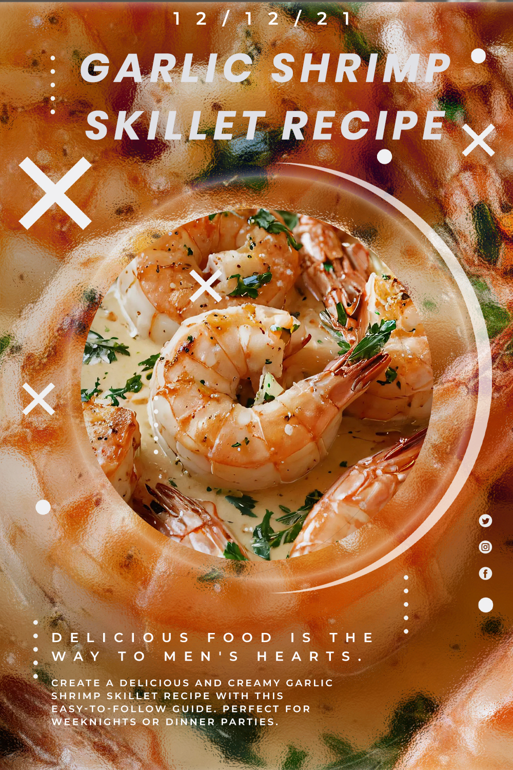 Garlic Shrimp Skillet Recipe with Cream Sauce