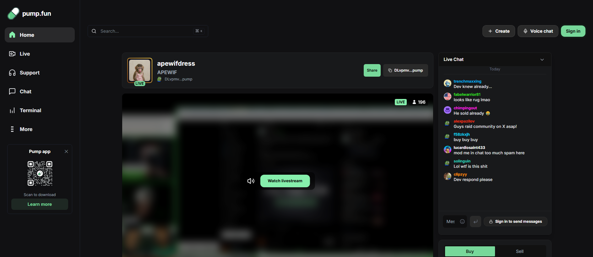 Stored capture of pumpstreamfeed.fun