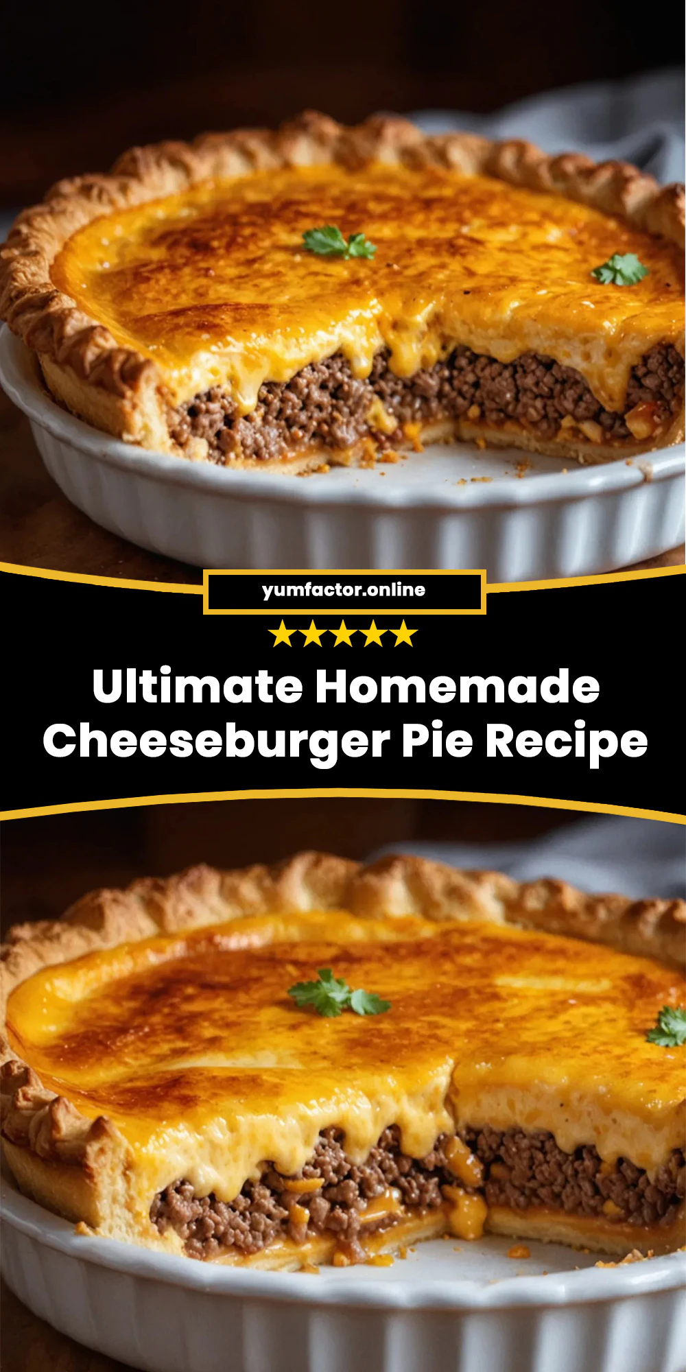 Ultimate Homemade Cheeseburger Pie Recipe