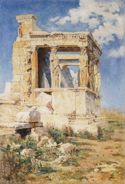 Портик кариатид Эрехтейон 1882