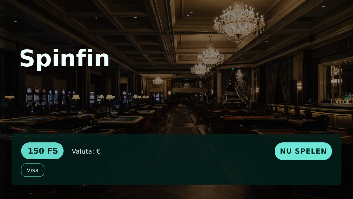 Spinfin casino — welkomstbonus 100% match bonus tot €2.000 + 150 FS, betalingen: Visa, Mastercard, Skrill, Neteller, Paysafecard