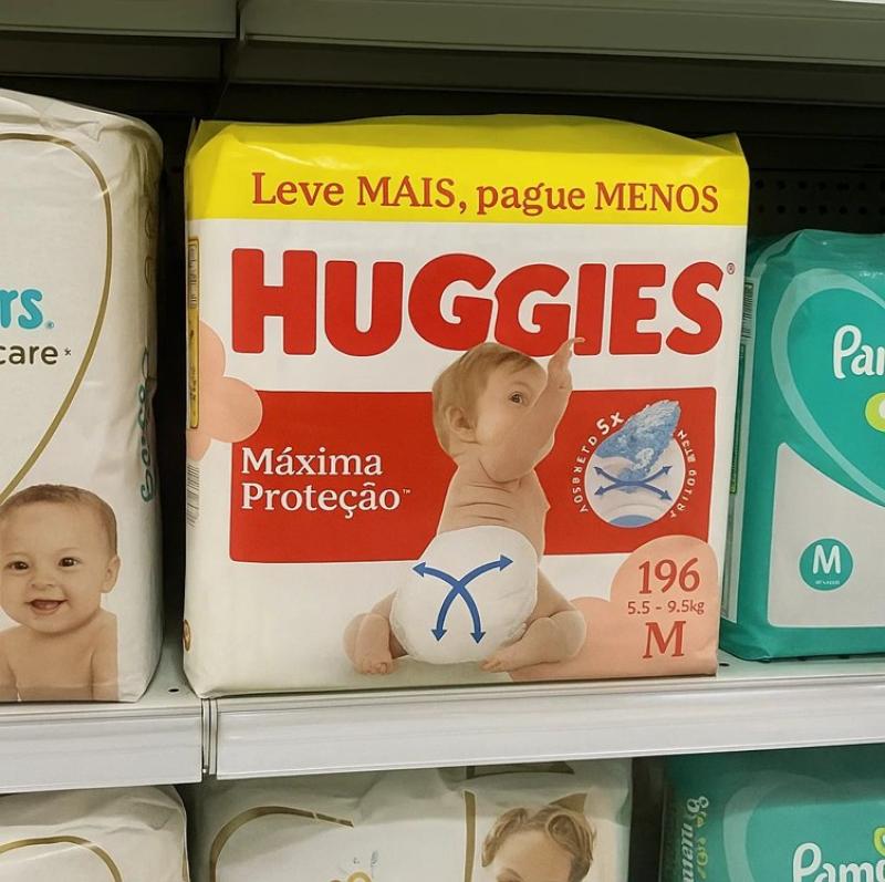 Huggies Fralda Supreme Care M 196 Un