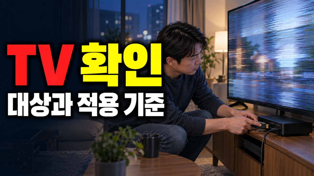 스마트 TV 화면이 깜박일 때 패널·셋톱박스·HDMI 문제 구분하는 순서 관련 핵심 정보를 상징적으로 보여주는 썸네일 이미지