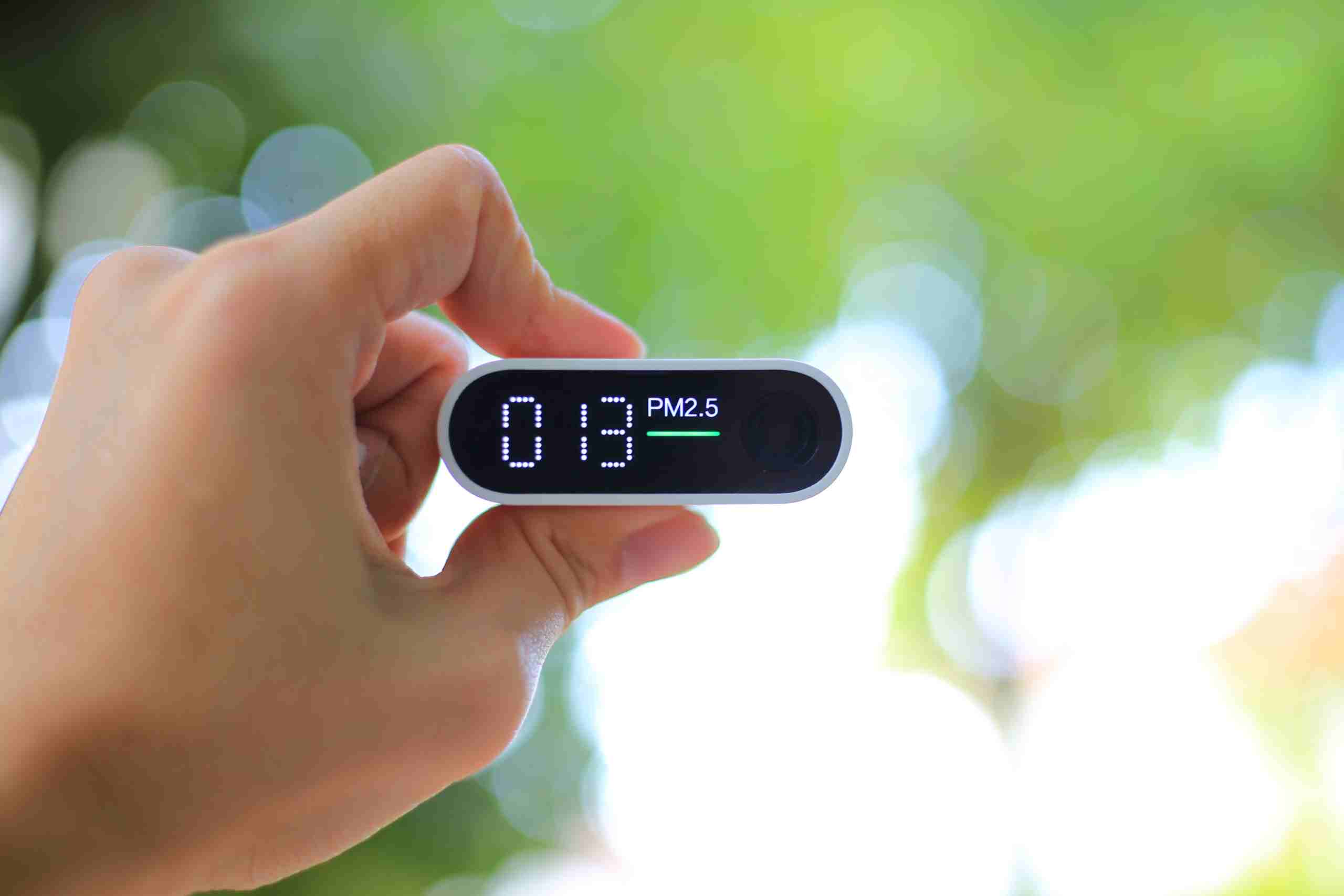 An image showing a particulate matter sensor used to monitor air quality.