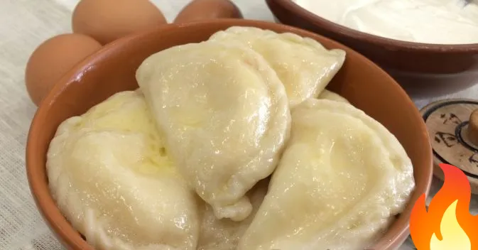 Постер Домашние вареники с творогом