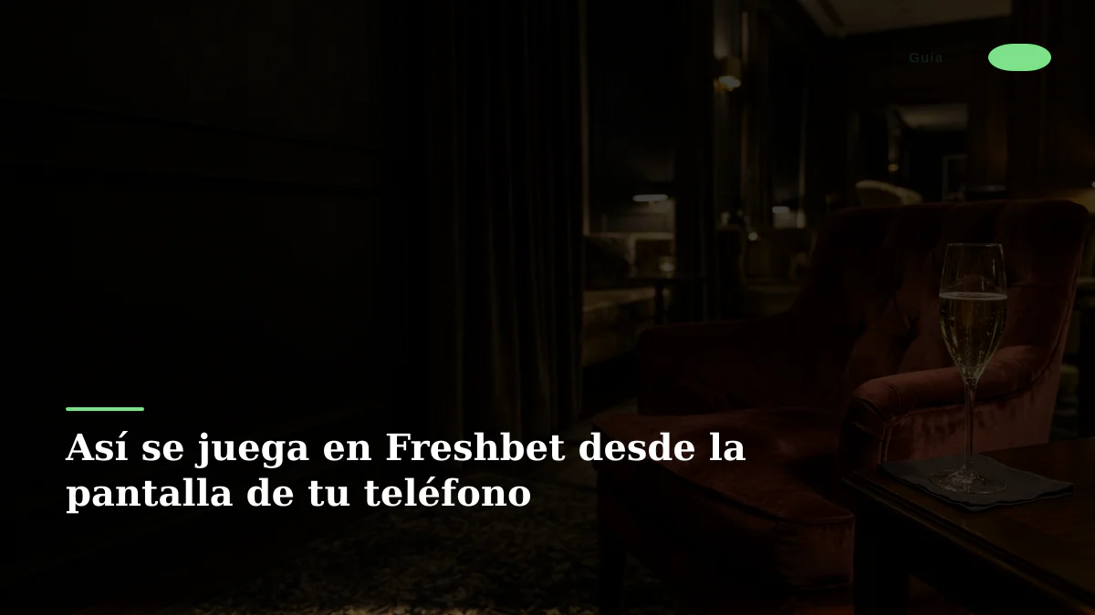 Así se juega en Freshbet desde la pantalla de tu teléfono