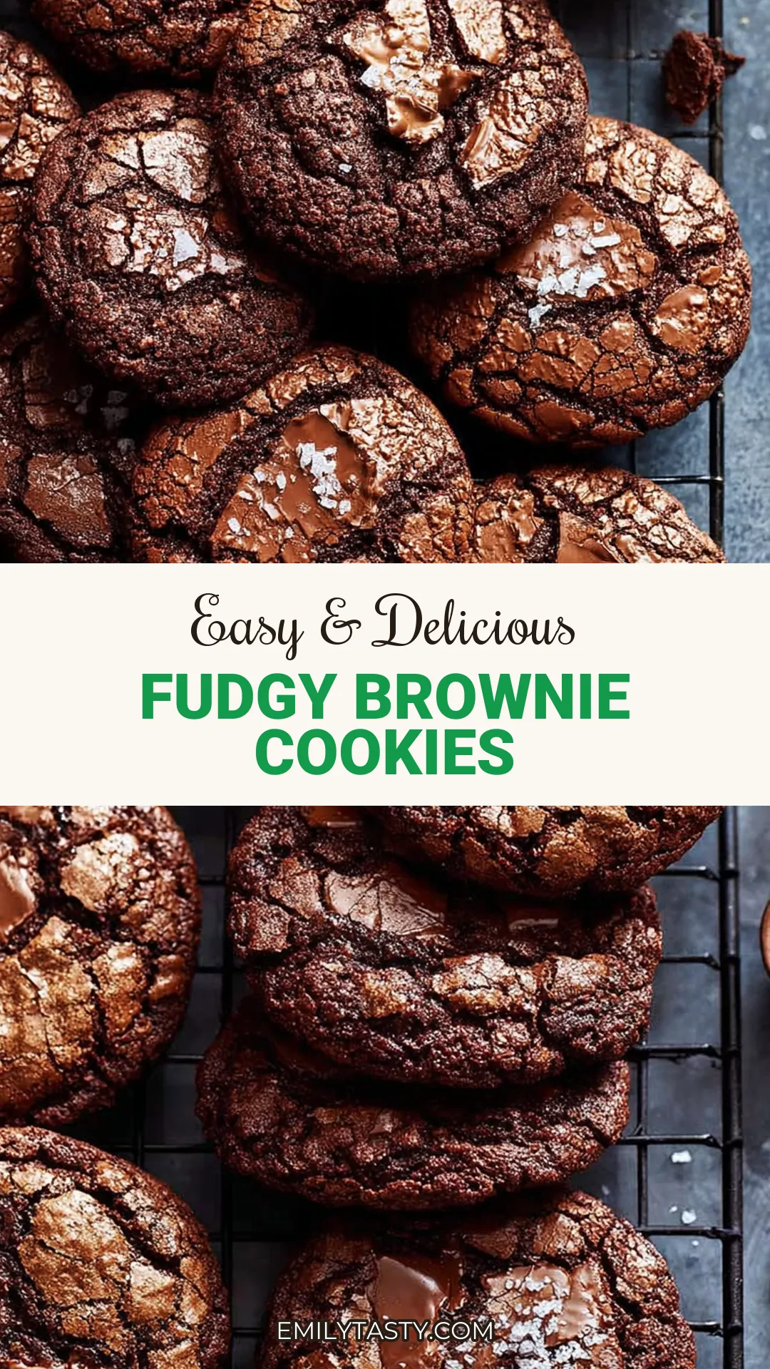 Indulge in these delicious fudgy brownie cookies that are a chocolate lover's dream come true. With their rich, gooey center and a slightly crispy edge, these cookies are easy to make and perfect for satisfying your sweet tooth. They come together in just one bowl, making cleanup a breeze. Ideal for holiday baking or anytime you need a quick dessert fix. Don't miss out on this delightful treat! Click to discover the full recipe.