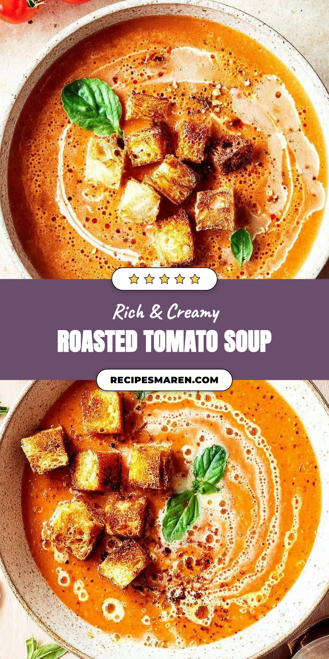 Discover the best homemade roasted tomato soup with these ultimate tips that will elevate your cooking game. This rich and creamy soup is perfect for cozy evenings or when you need a quick, comforting meal. With easy-to-follow steps and simple ingredients, you can create a restaurant-quality dish right in your own kitchen. Don't miss out on this delicious comfort food! Click for the full recipe.
