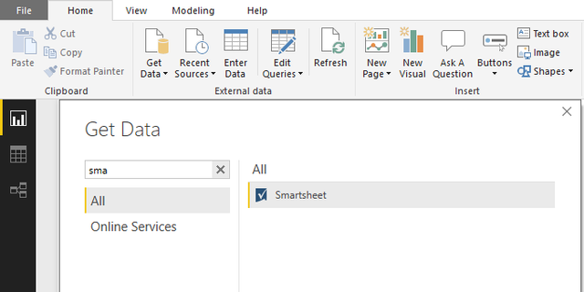 Using MS Power BI to Read Smartsheet Views