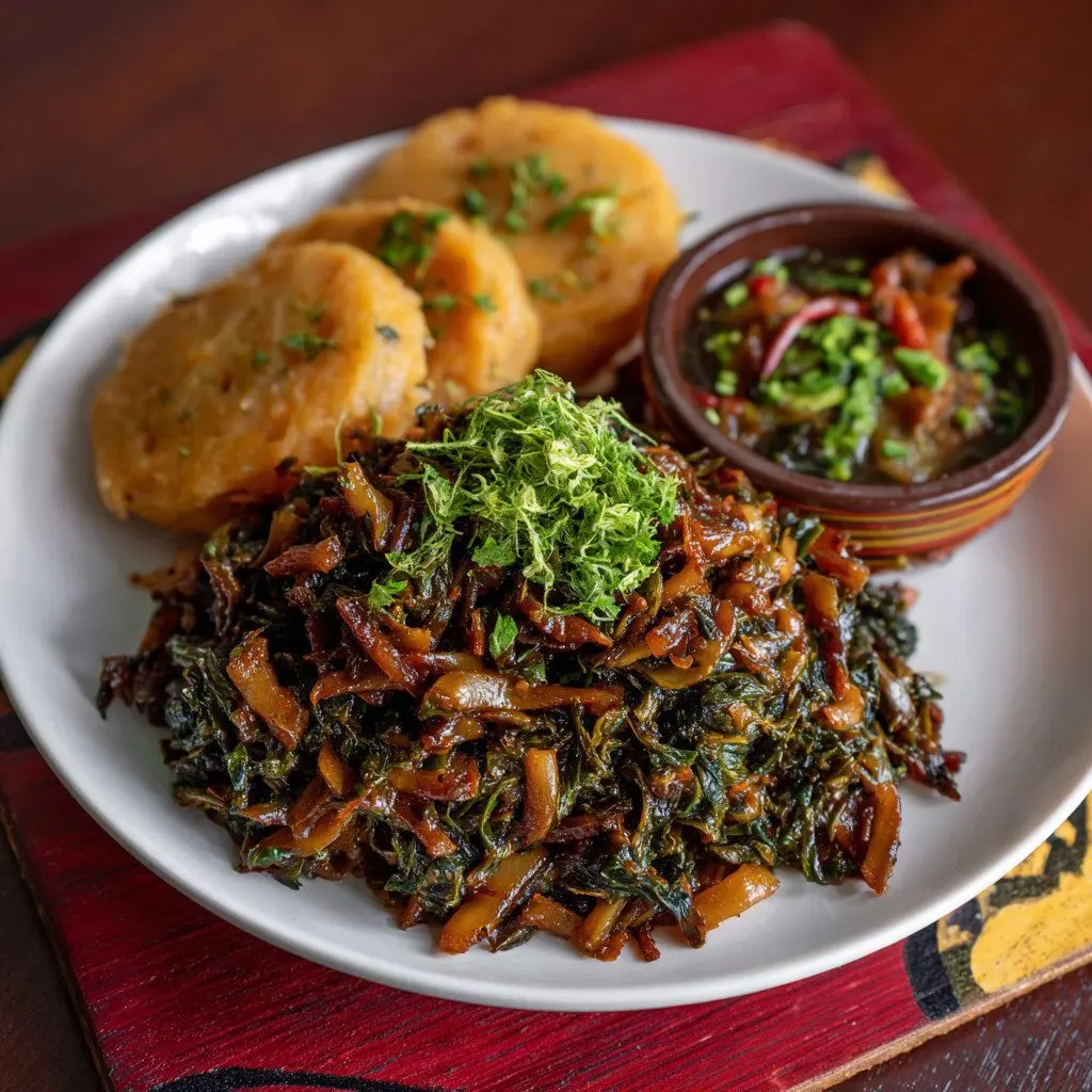 Rwandan Isombe Recipe