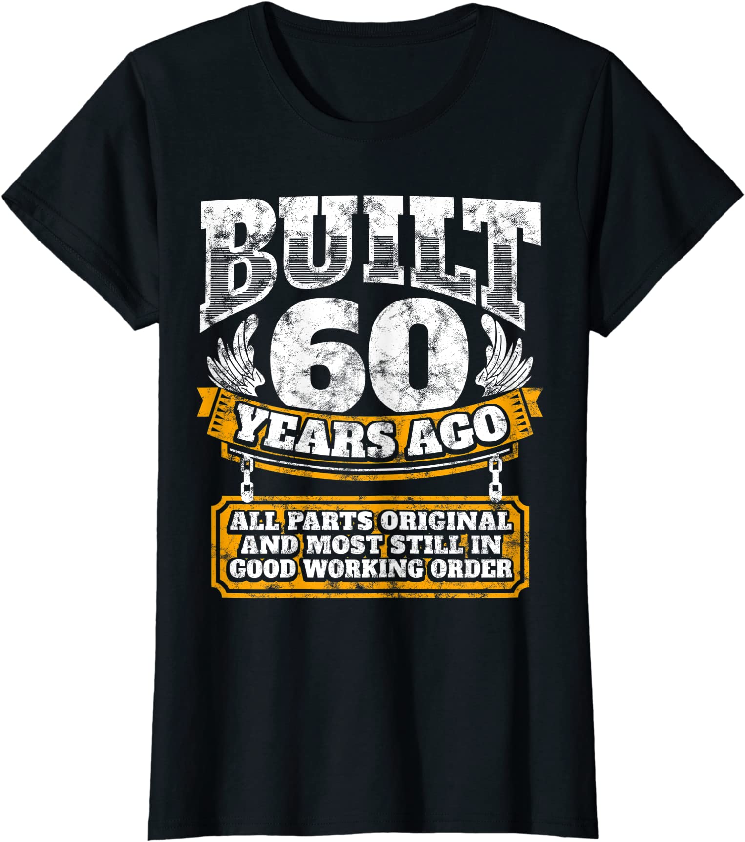 Funny 60th Birthday B-Day Saying Age 60 Year Joke Ladies’ Crewneck T-Shirt