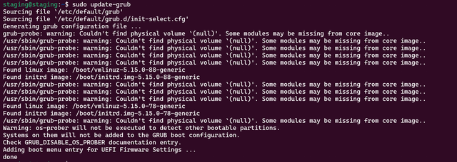 update-grub
