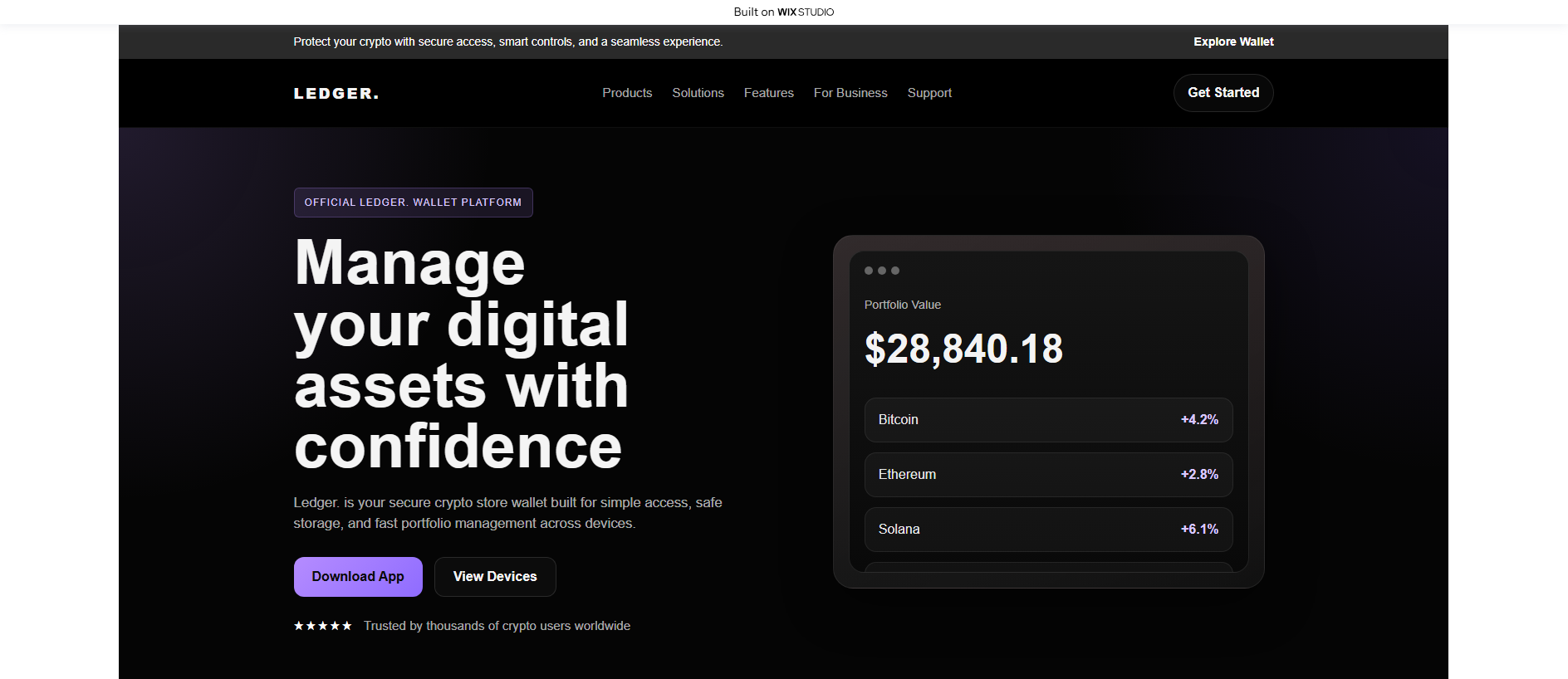Screenshot of comstart-ledjercom.wixstudio.com