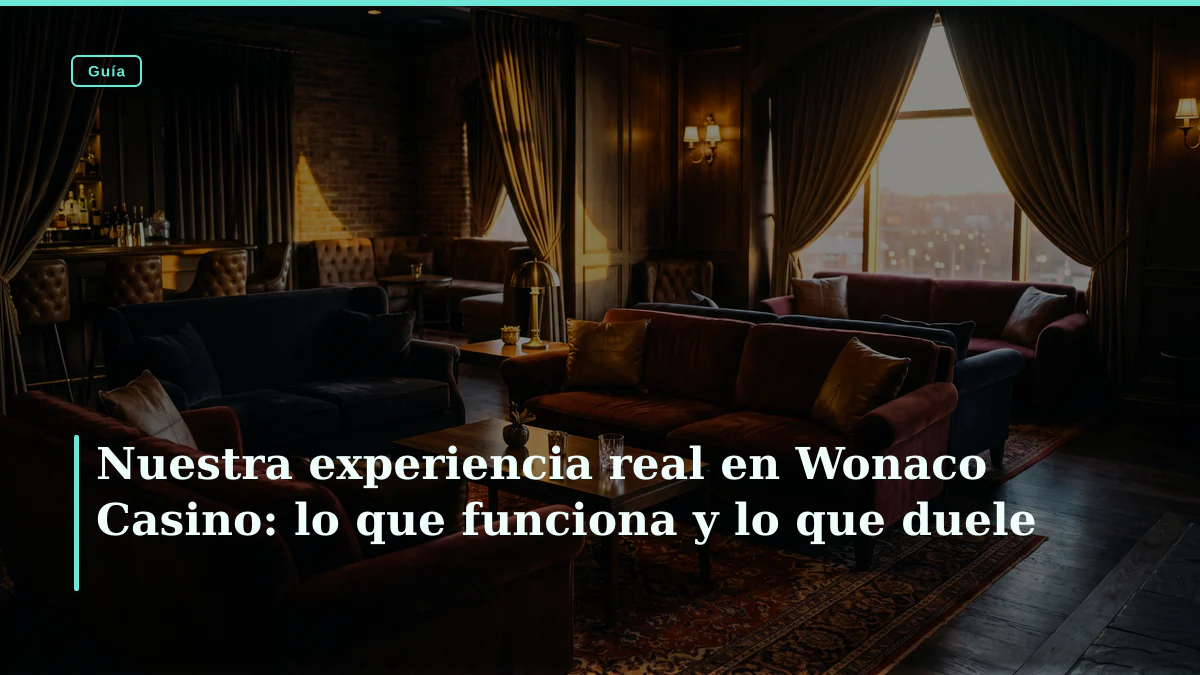 Nuestra experiencia real en Wonaco Casino: lo que funciona y lo que duele