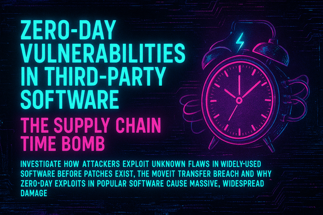 Zero-Day Vulnerabilities in Third-Party Software: The Supply Chain Time Bomb ⏰