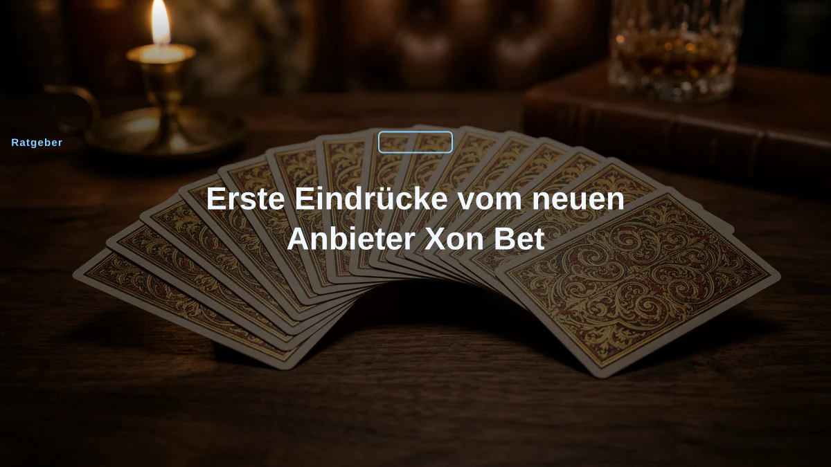 Erste Eindrücke vom neuen Anbieter Xon Bet