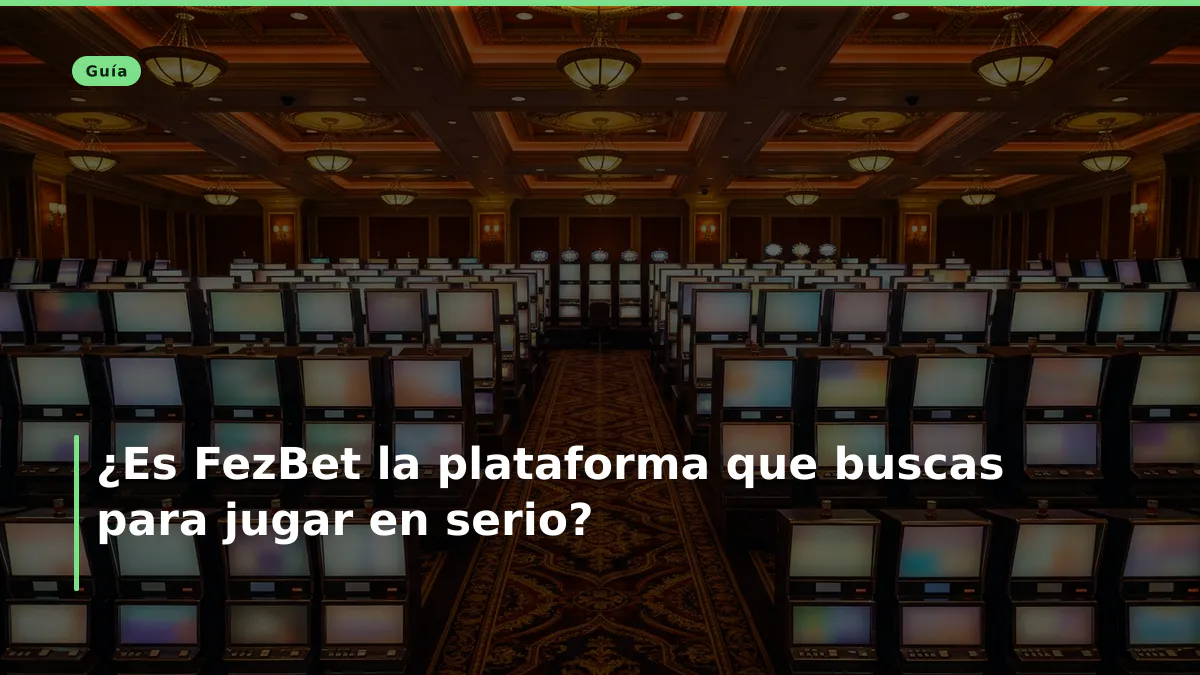 ¿Es FezBet la plataforma que buscas para jugar en serio?