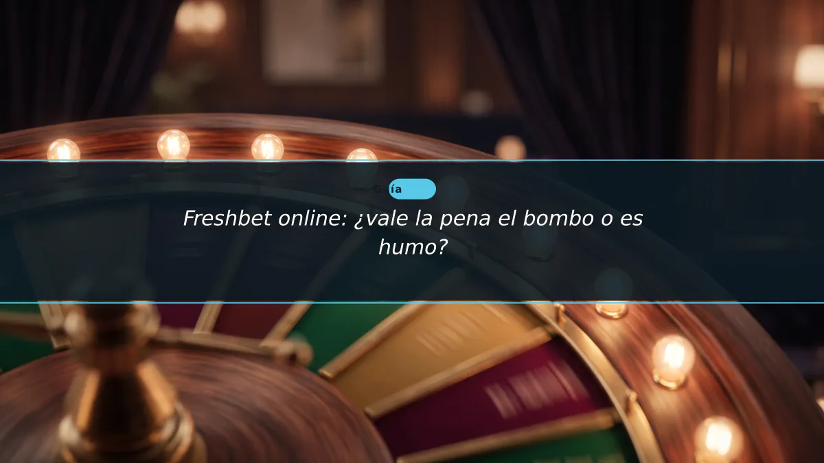 Freshbet online: ¿vale la pena el bombo o es humo?