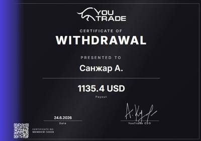 Сертификат о выплате YouTrade