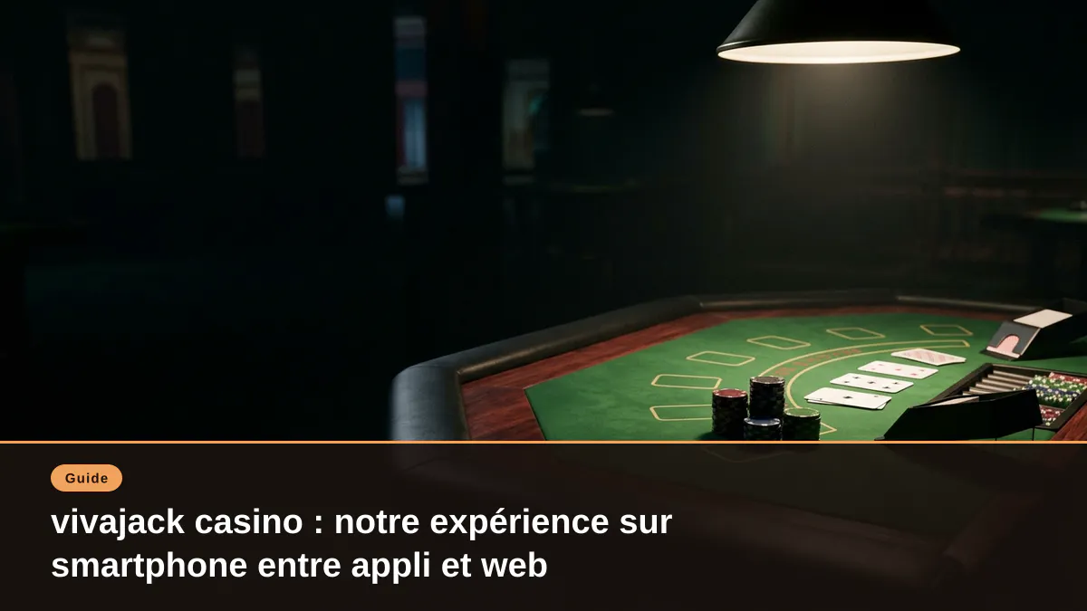 vivajack casino : notre expérience sur smartphone entre appli et web