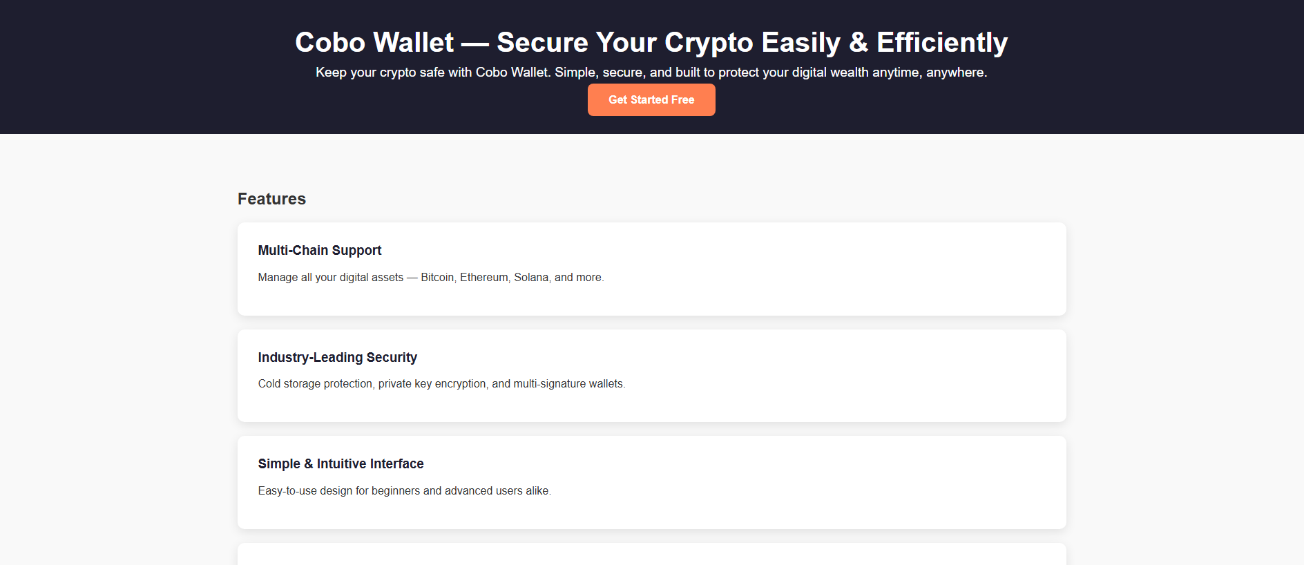 Stored capture of cobo-wallet-io.pages.dev