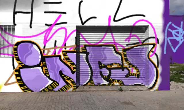 Graffiti artwork by infu