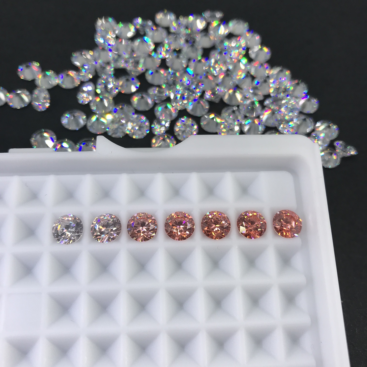 Brass jewelry CZ components wholesale
