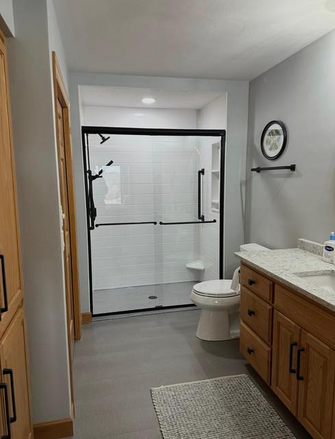 Custom bathroom remodel by Accessible Bath Solutions