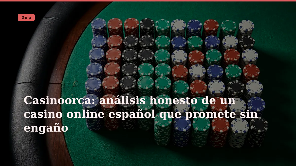 Casinoorca: análisis honesto de un casino online español que promete sin engaño