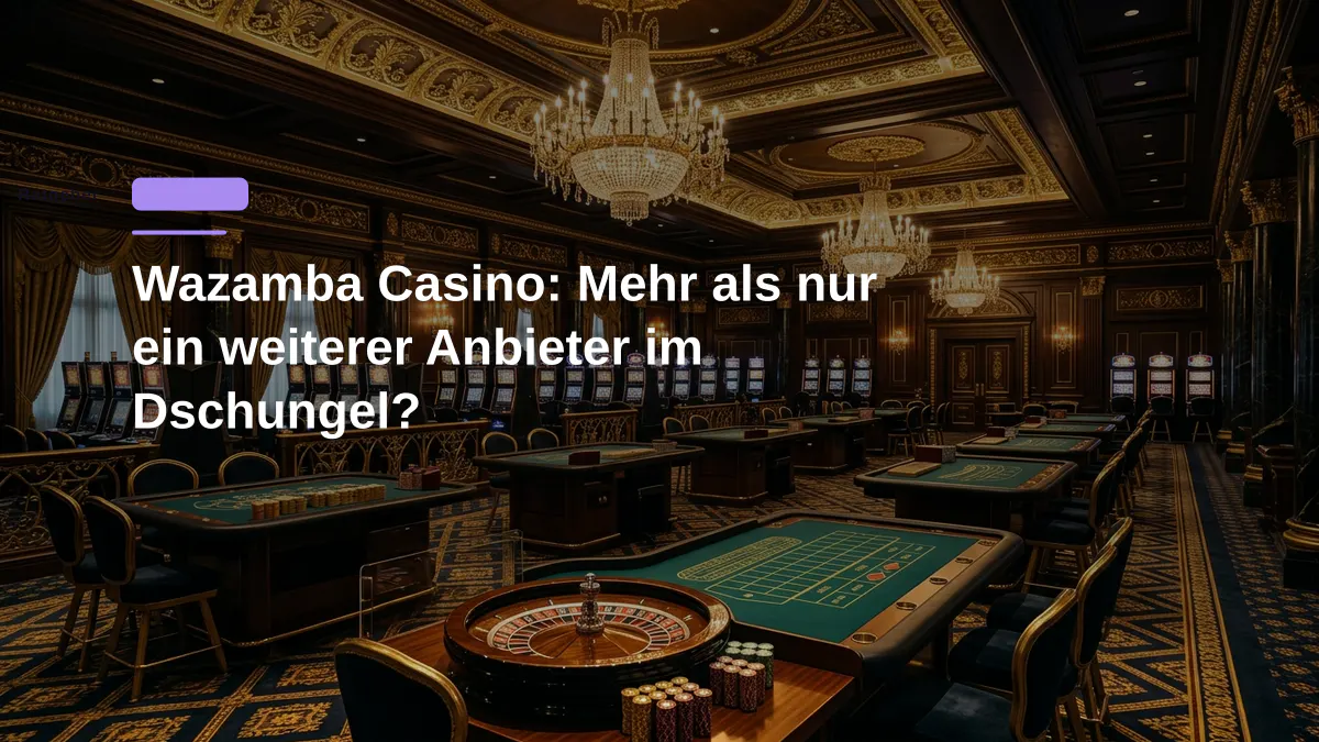 Wazamba Casino: Mehr als nur ein weiterer Anbieter im Dschungel?