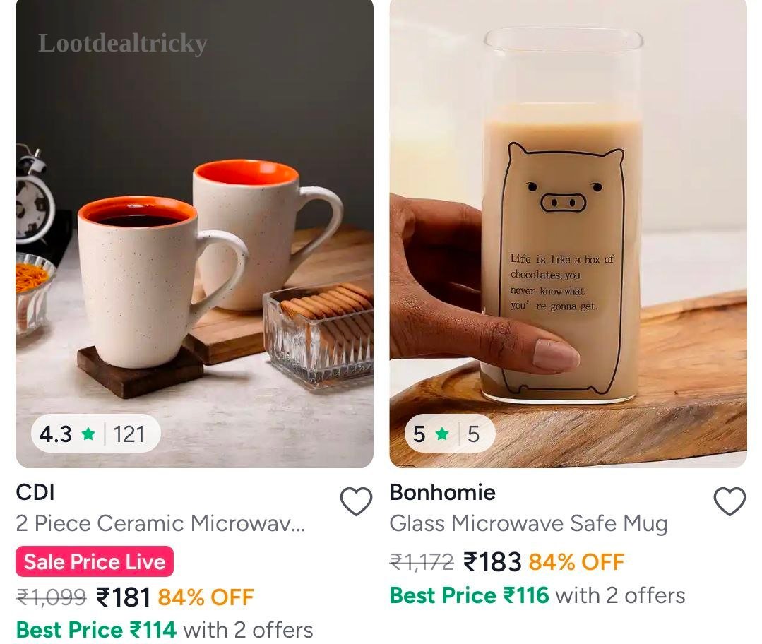Upto 84 Off – Just ₹181 | Limited Time Loot Offer Upto 84 Off – Just ₹181 | Limited Time Loot Offer