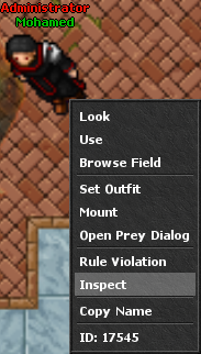 Inspect context menu