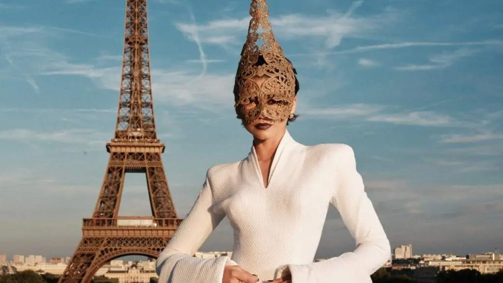 Zendaya Dazzles in Paris with Unique Ensemble and Striking Mask