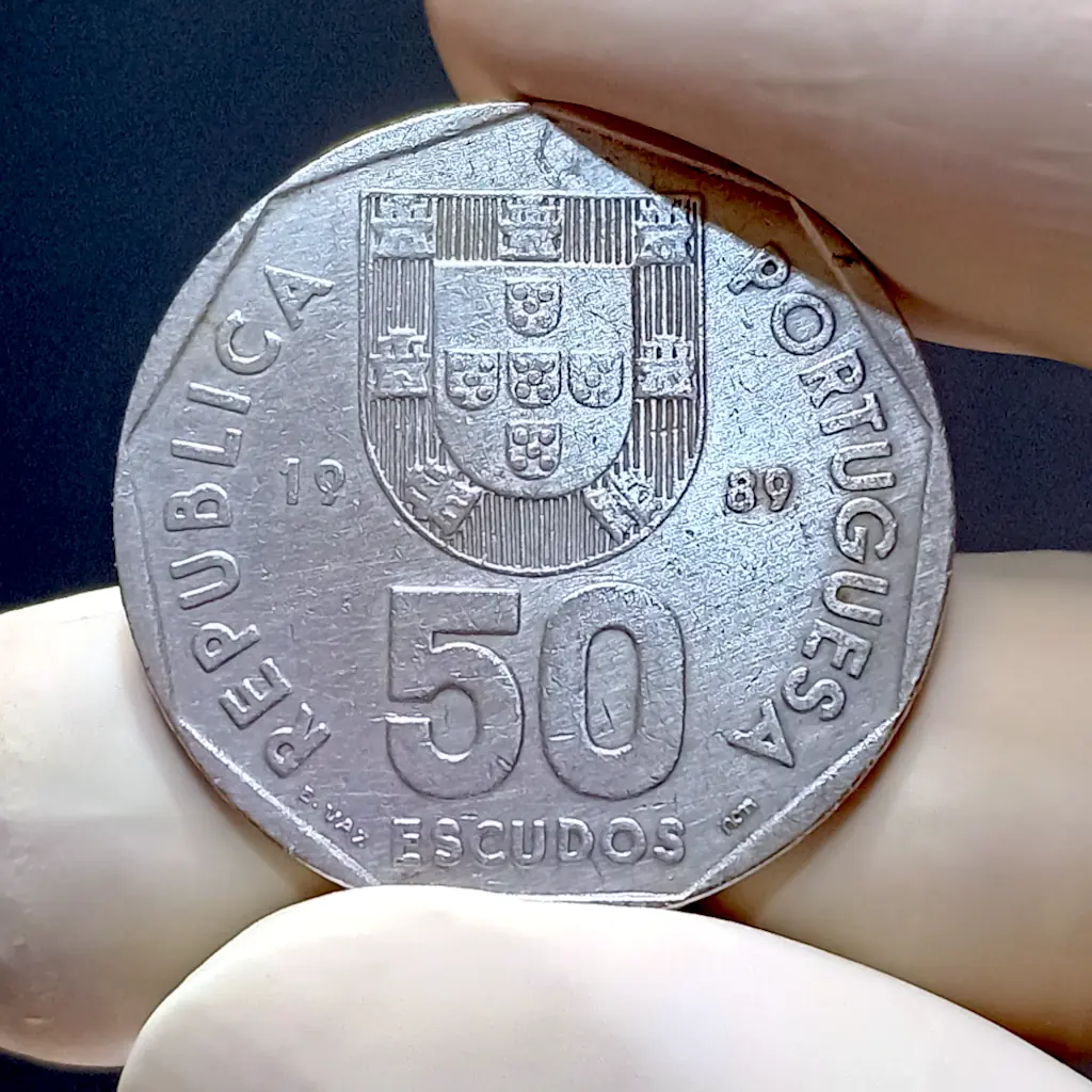 Moeda de Portugal 50 Escudos 1989 Cuproníquel | MBC+