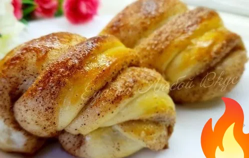 Постер Булочки с корицей и сахаром