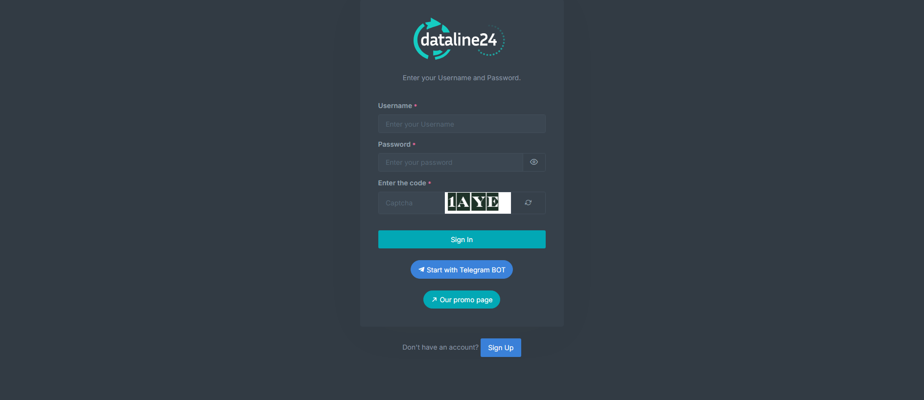 Screenshot of dataline24.cc