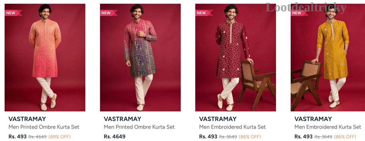 Mens Kurta Set Offer Image