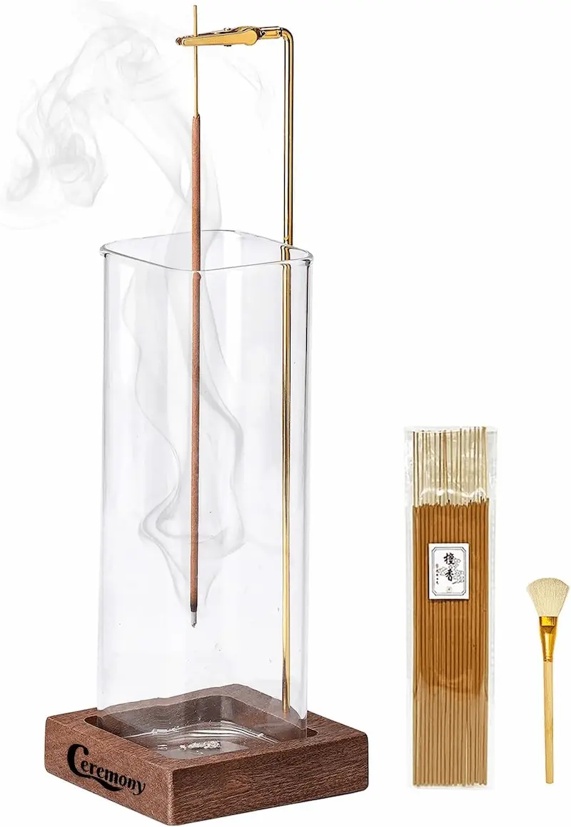 Minimalist Wooden Incense Holder – Aesthetic Decor & Relaxation Accent for Home Spa