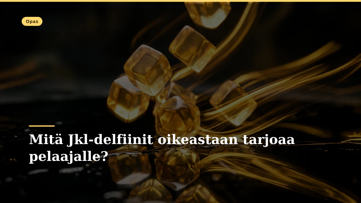 Mitä Jkl-delfiinit oikeastaan tarjoaa pelaajalle?