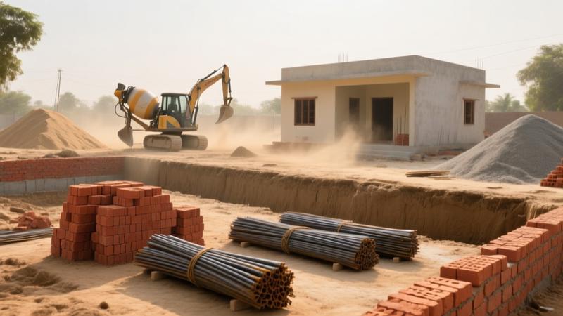 घर निर्माण के चरण 2026 - नींव से लेकर फिनिशिंग तक पूरी प्रक्रिया