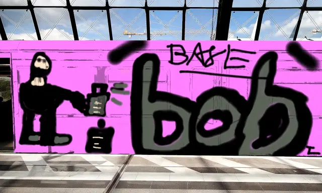 Graffiti artwork by BASE