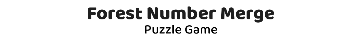 Forest Number Merge - Android Studio Puzzle Game with AdMob Ads - 1