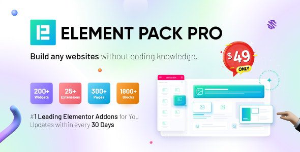 Download Element Pack 9.8.7 – Addon for Elementor Page Builder WordPress Plugin