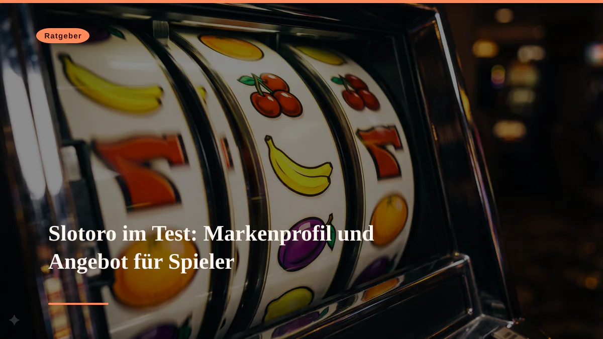 Slotoro im Test: Markenprofil und Angebot für Spieler