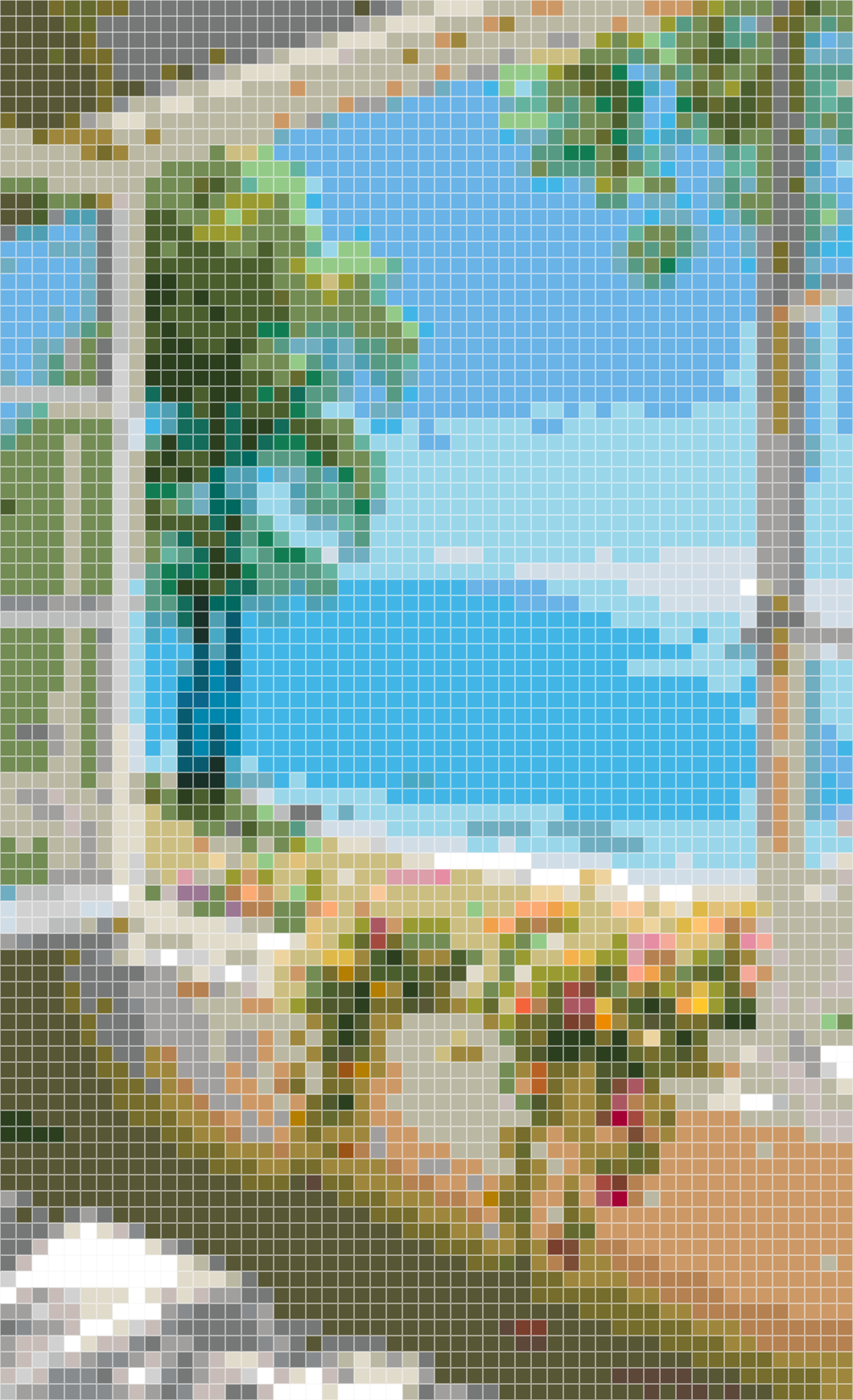 Sunny Window View to the Ocean