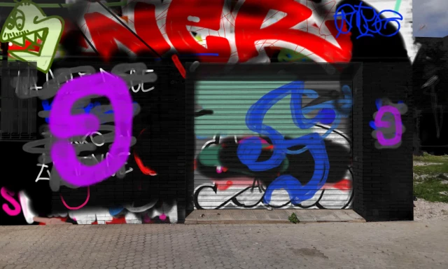 Graffiti artwork by Poke