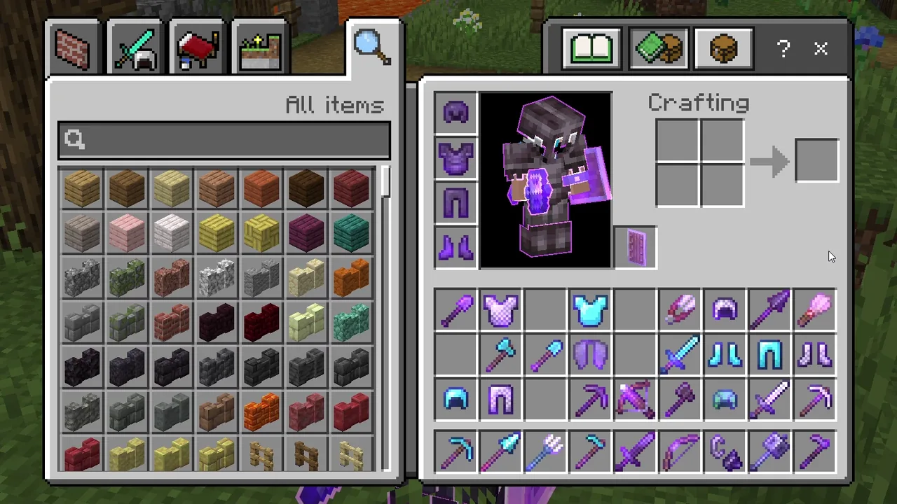 Enchantment Outlines Inventory Purple