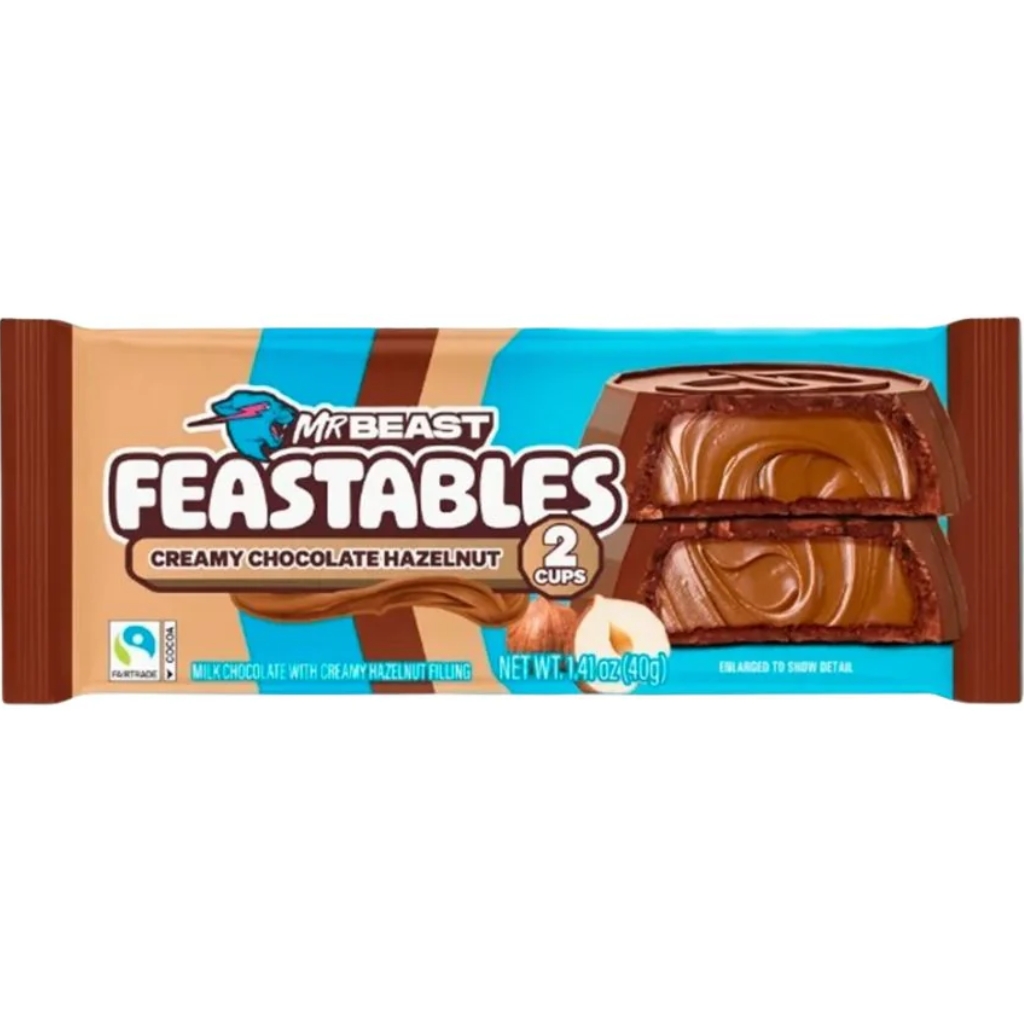 Chocolate & Hazelnut Feastible x2caps Mr Beast