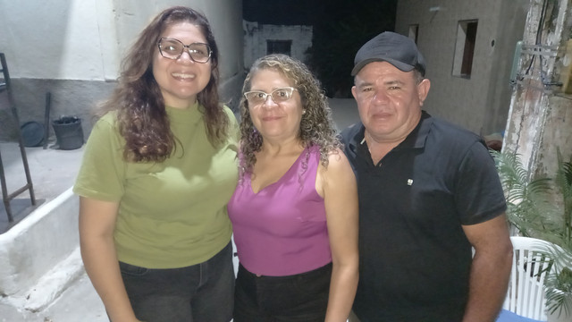 Maite Moreira, Edileide Santos ex-secretaria desenvolvimento rural e Rosineudo Lima assessor parlamentar do deputado estadual DR Leonardo Pinheiro